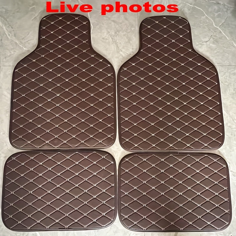 Universal sun’iy charmash avtomobil podasi matosi 4-to‘plam, barcha mavsumlar uchun, sirpanmaydigan