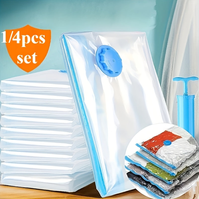 Bolsa de almacenamiento con compresión al vacío para ropa y ropa de cama, ahorrador de espacio, organizador