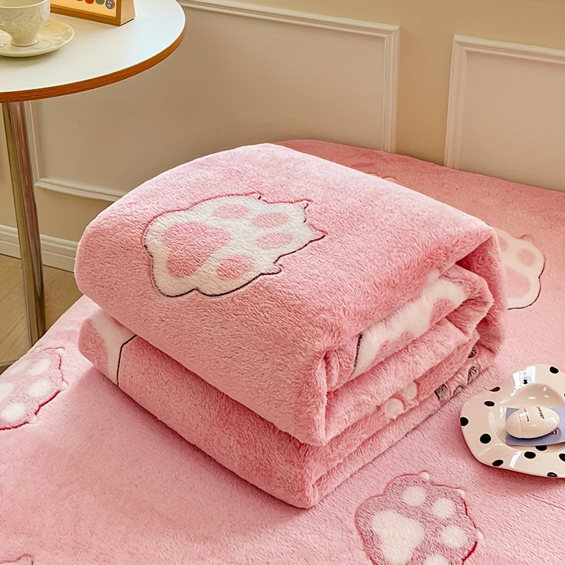 Soft Coral Fleece Blanket for All Seasons Bed Sofa Travel Camping Hand Wash