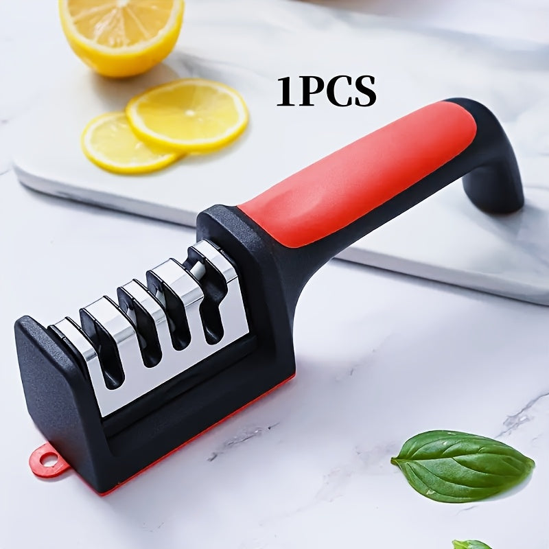 4-ступенчатый точильный камень с алмазными керамическими стержнями, быстрое восстановление, безопасный кухонный инструмент