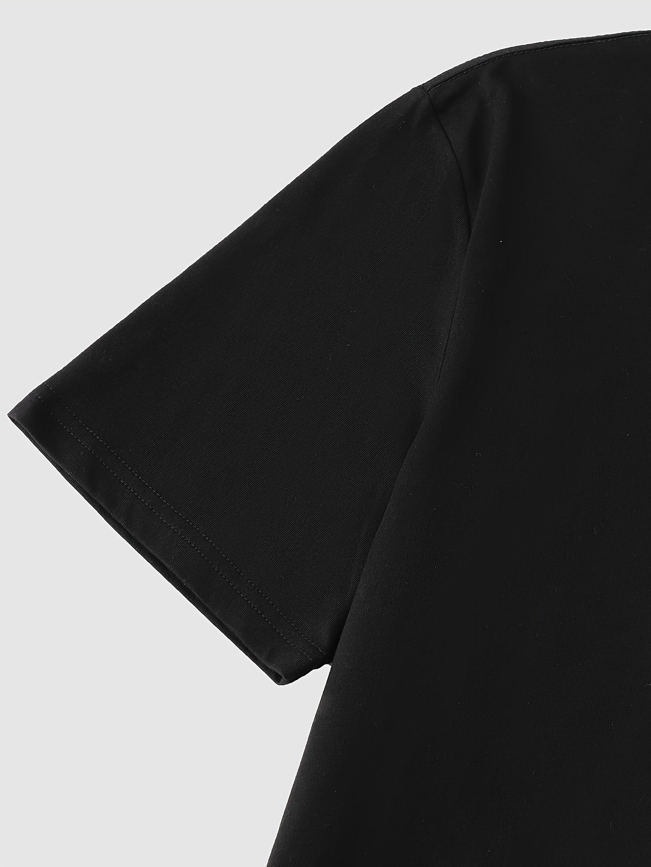 Men's Casual T-Shirt with Mount Fuji Japanese Print Breathable Polyester Plus Size