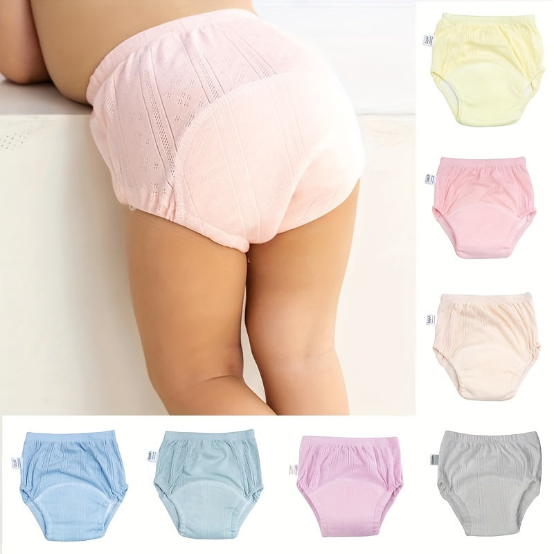 Juego de 6 pantalones de entrenamiento impermeables y lavables para bebés, para niños y niñas