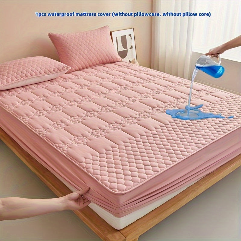 Waterproof Mattress Protector Fitted Sheet Quilted Assorted Colors Full Size Bed