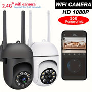 Wireless Security Camera with 355° Pan/Tilt Night Vision Intercom and Smartphone Control