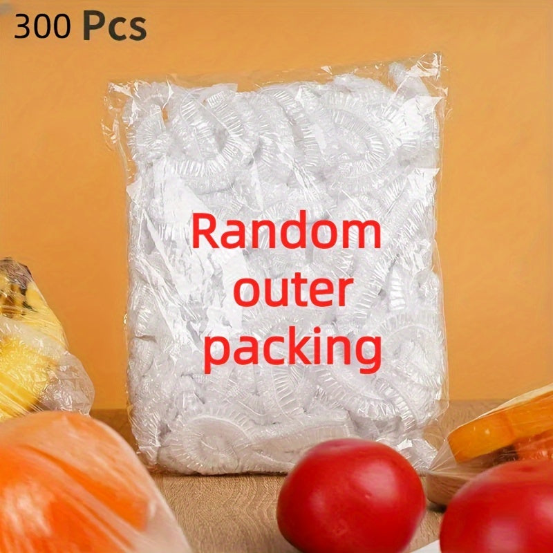 Disposable Food Wraps White Saran Wrap 100/300/500pcs Food Grade Plastic Bag for Kitchen and Picnic