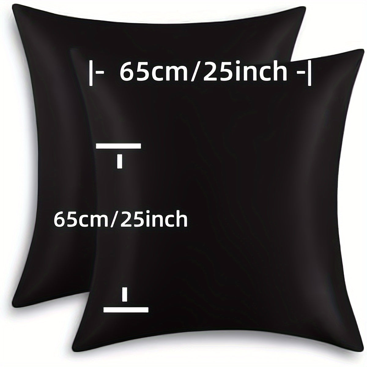 Luxurious Satin Pillowcases Solid Color Zipper Closure Skin-Friendly Hair-Protective