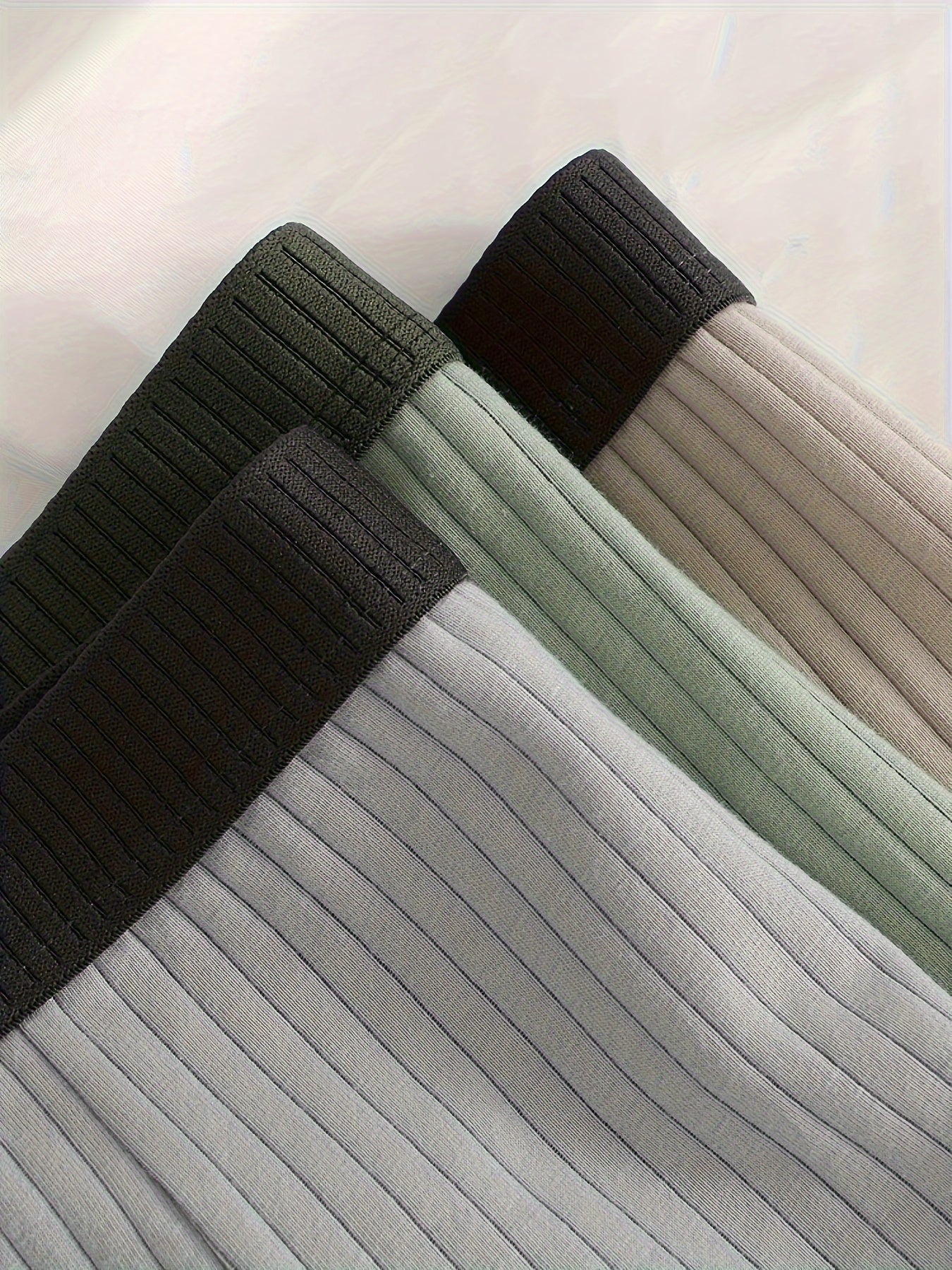 6PCS Men's Cotton Boxer Briefs Breathable Stretch Comfortable Casual Shorts