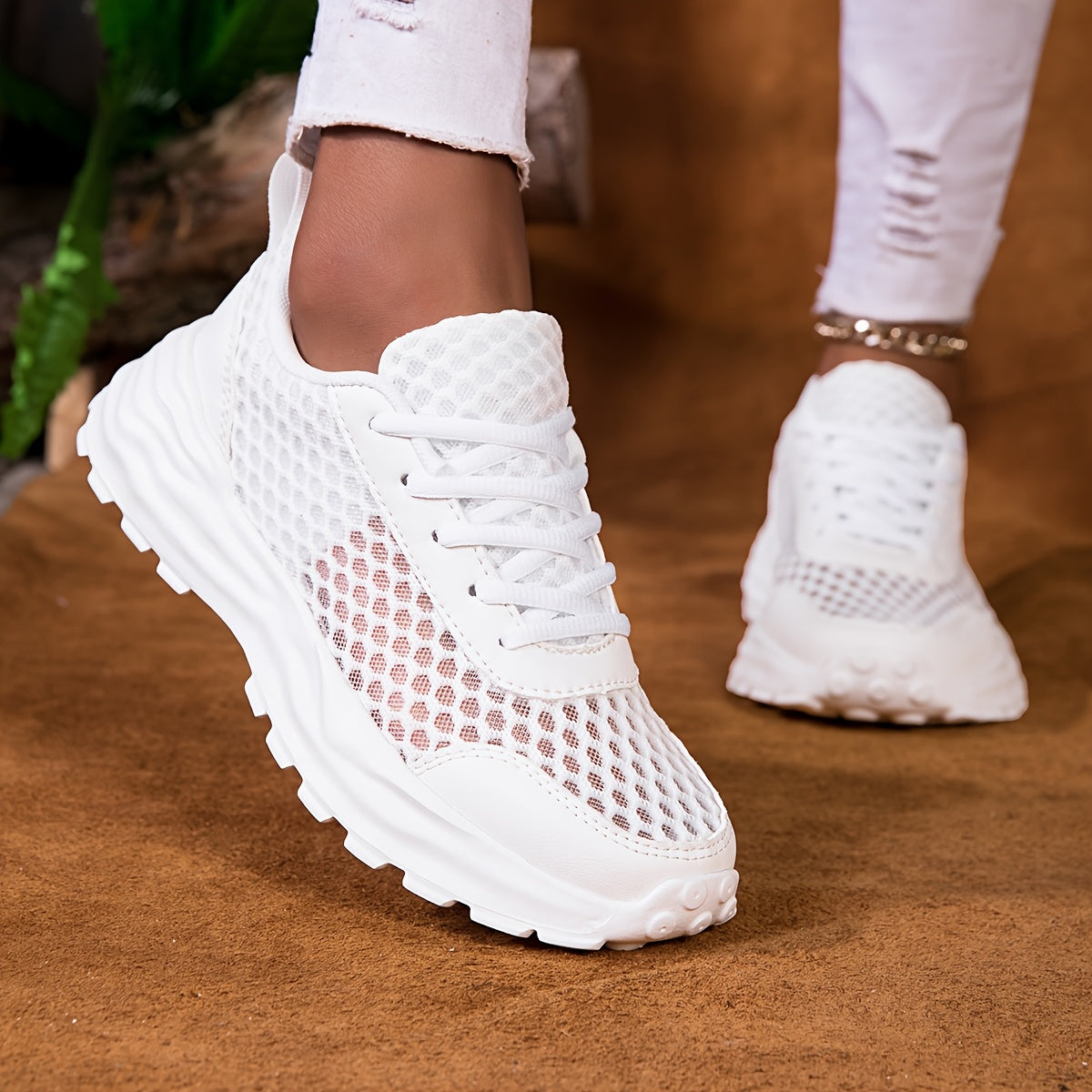 Women's Mesh Sneakers Lightweight Breathable Casual Running Shoes