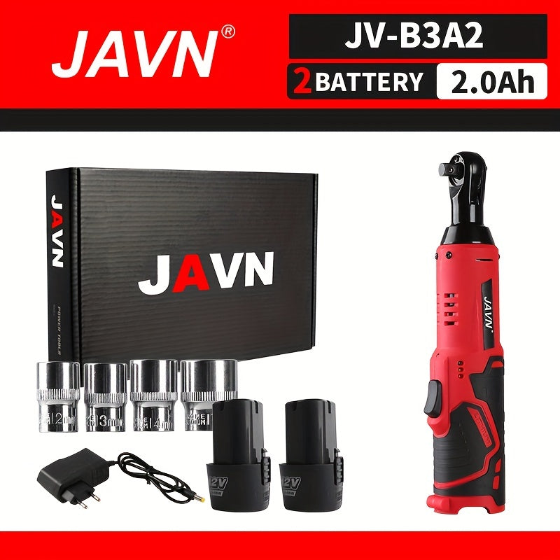 12V Cordless Electric Wrench 3/8 Inch Ratchet 45NM Right Angle Car Repair Tool