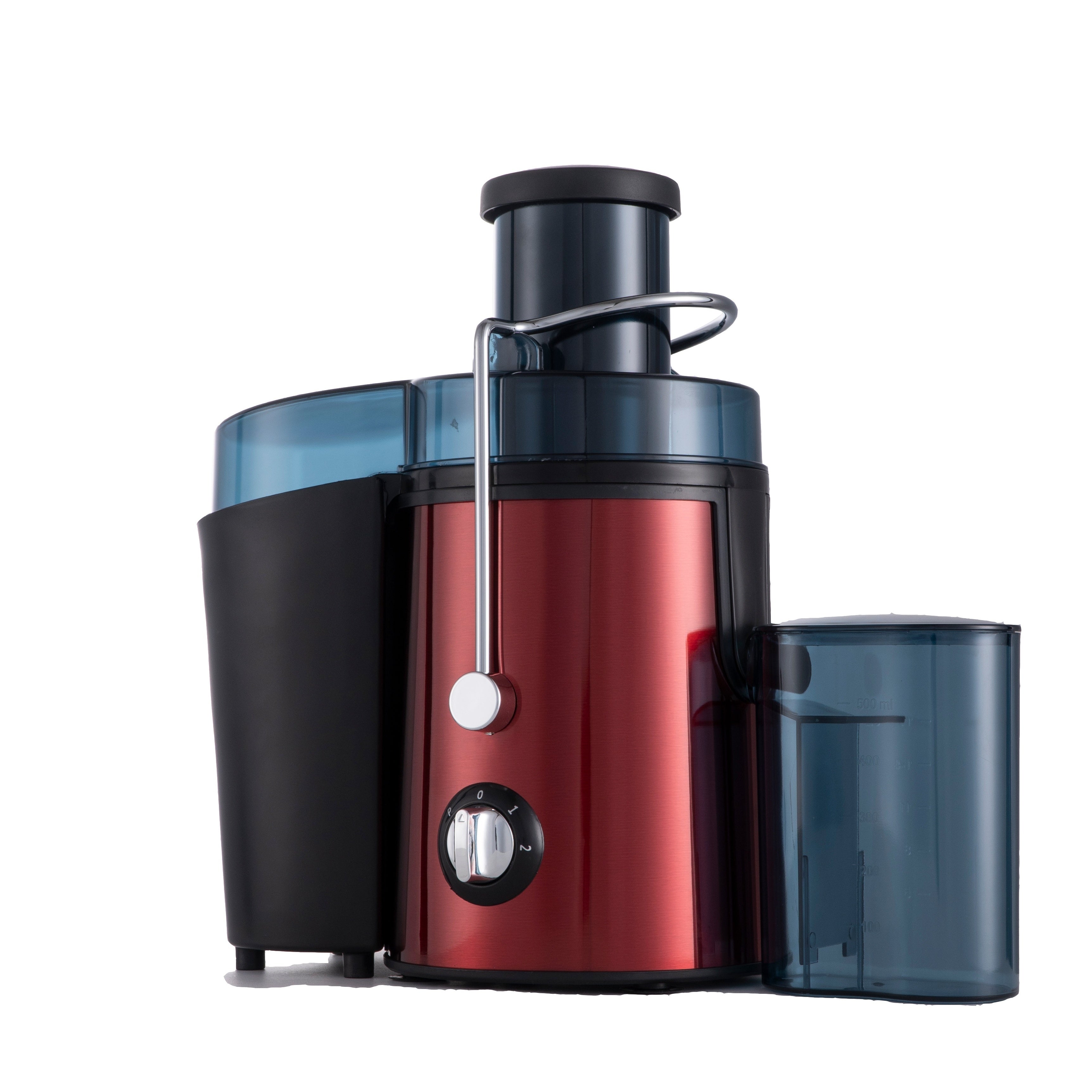 400W Stainless Steel Centrifugal Juicer Machine for Fruit and Vegetable Extraction with 65mm Feed Chute and 3 Speeds