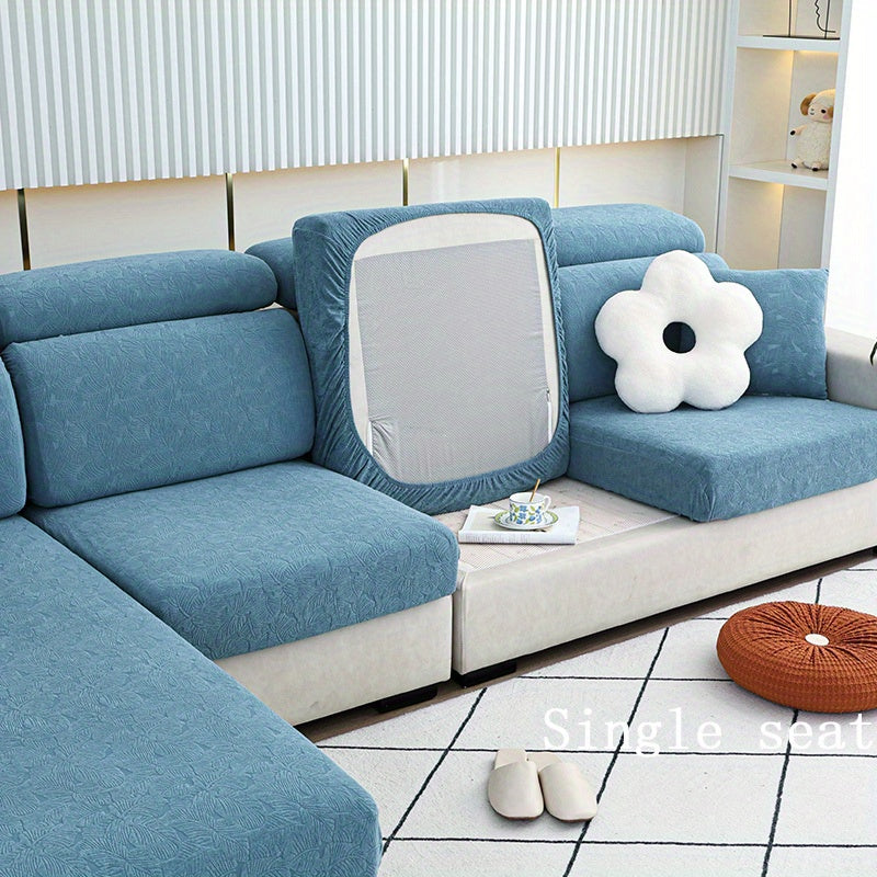 Толстый жаккардовый чехол для диванных подушек с резинкой, идеальная защита мебели для спальни, офиса или гостиной.