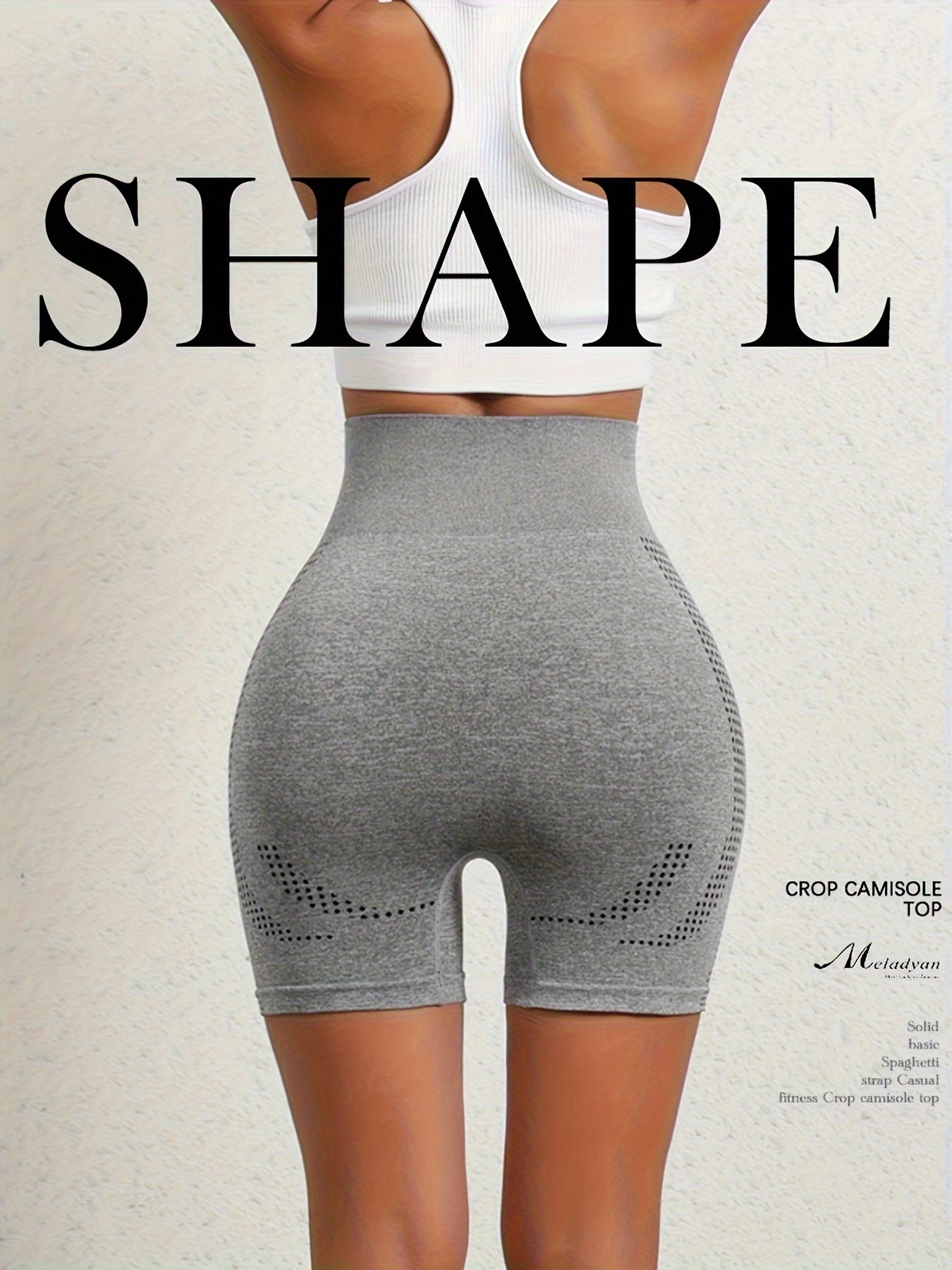 Шорты для женщин с высокой талией, выполненные из полиамида, с комфортной посадкой и дышащей тканью - 1 штука.