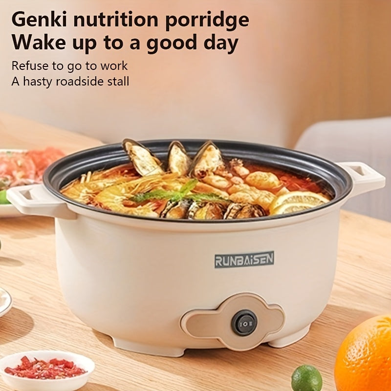 Olla eléctrica versátil para reuniones, cenas fáciles de limpiar, ideal para preparar platos, regalo perfecto para Pascua