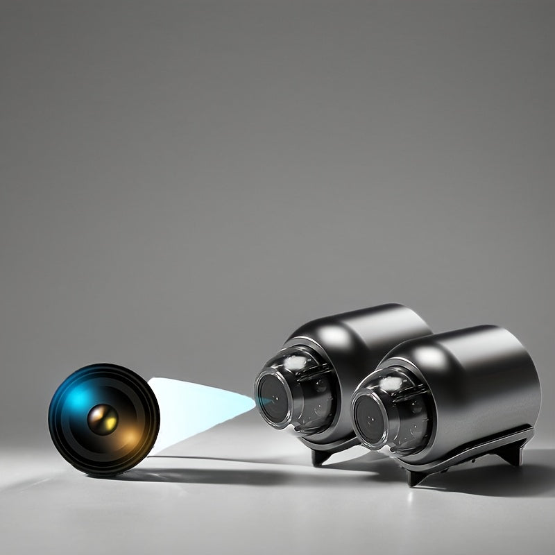 Indoor WiFi Security Camera 480P App Control USB Powered Black Cylindrical