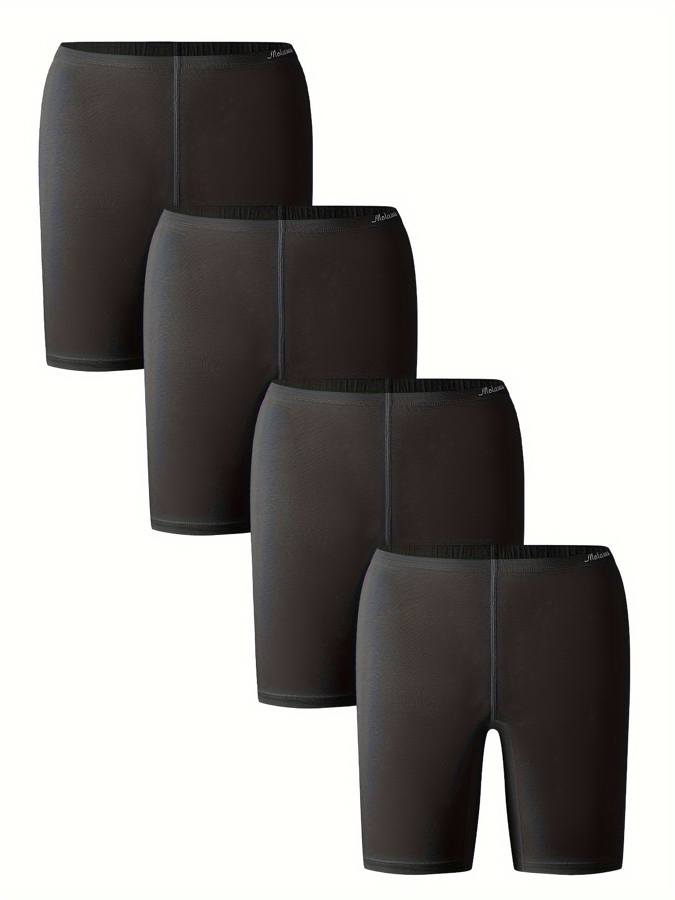 Women's Slimming Shapewear Shorts 4 Pack Biker Style Butt Lifting Breathable Cotton