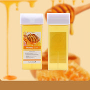 Tiras de cera depilatoria para cabello unisex con miel 100g rodillo manual de cera de abejas