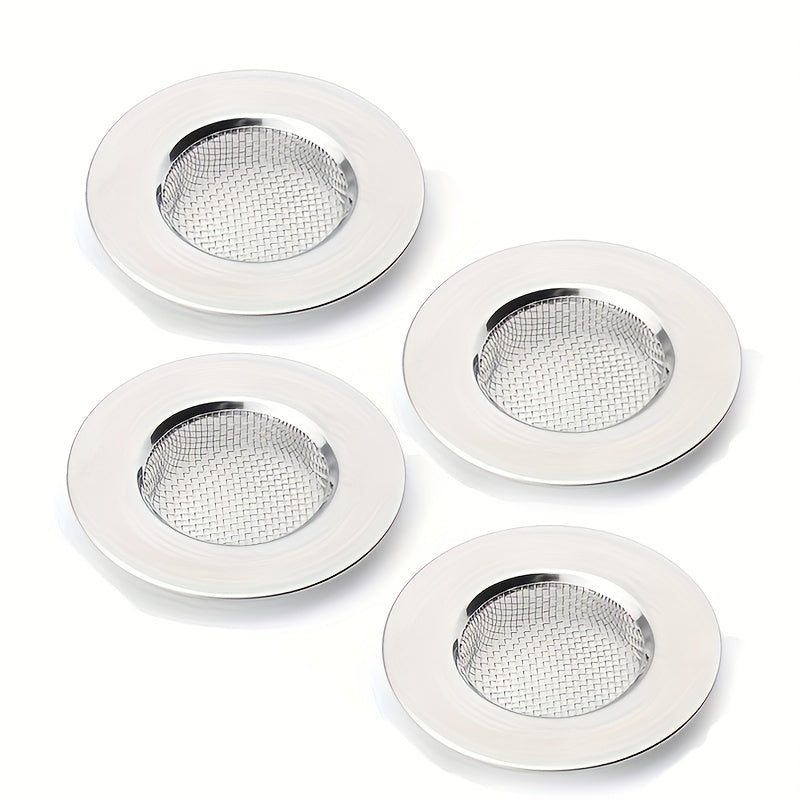 Nodir po'latdan yasalgan lavabolar uchun drenaj filtr to'plami, uy va hammom uchun to'siqni oldini oluvchi filtr, oziq-ovqat va soch tutuvchi dumaloq drenaj to'sig'i