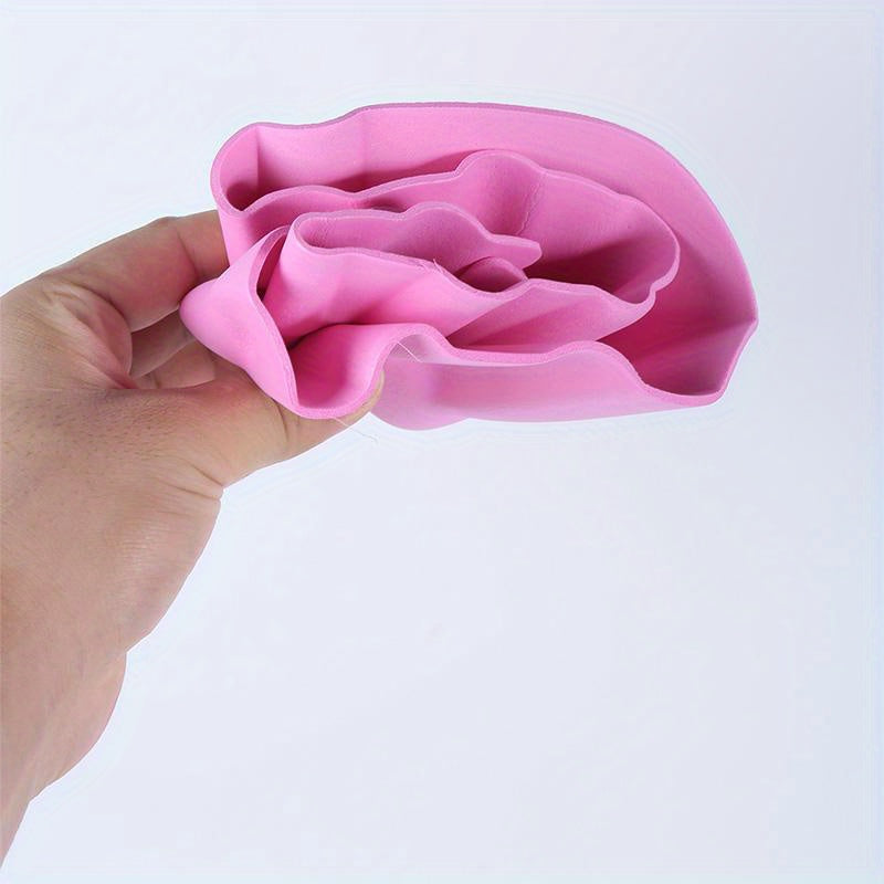 Adjustable Baby Shampoo Cap Pink Yellow Soft Polyester Eye and Ear Protection