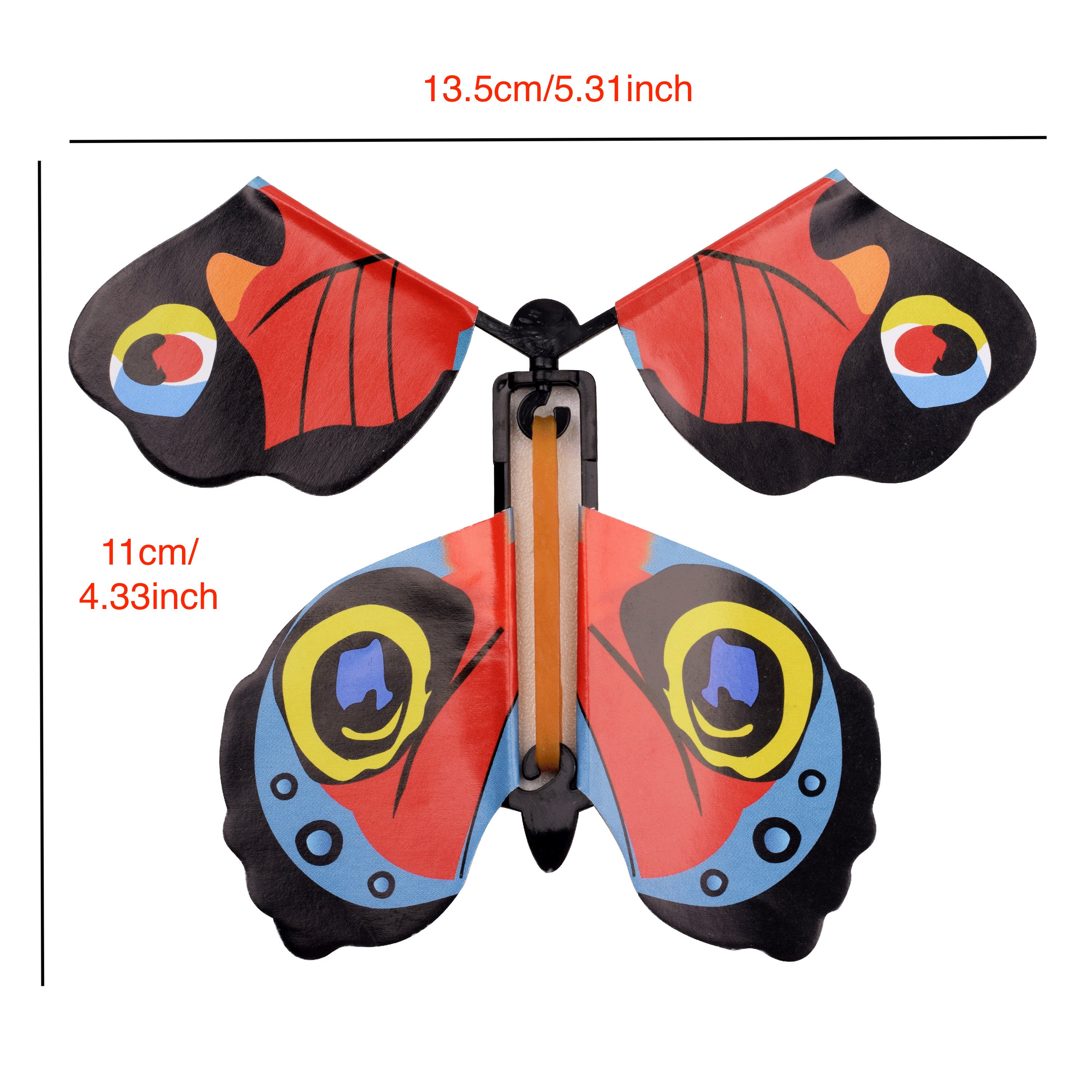 Colorful Wind-Up Butterfly Toy for Kids Ages 6+ for Weddings and Birthdays