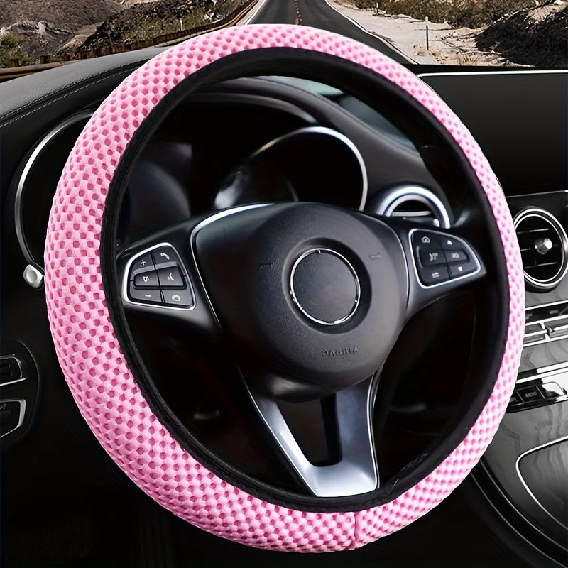 Universal nafas oladigan tarmoqli, sirpanmaydigan avtomobil boshqaruv g'ildiragi qoplami, qulay haydash uchun