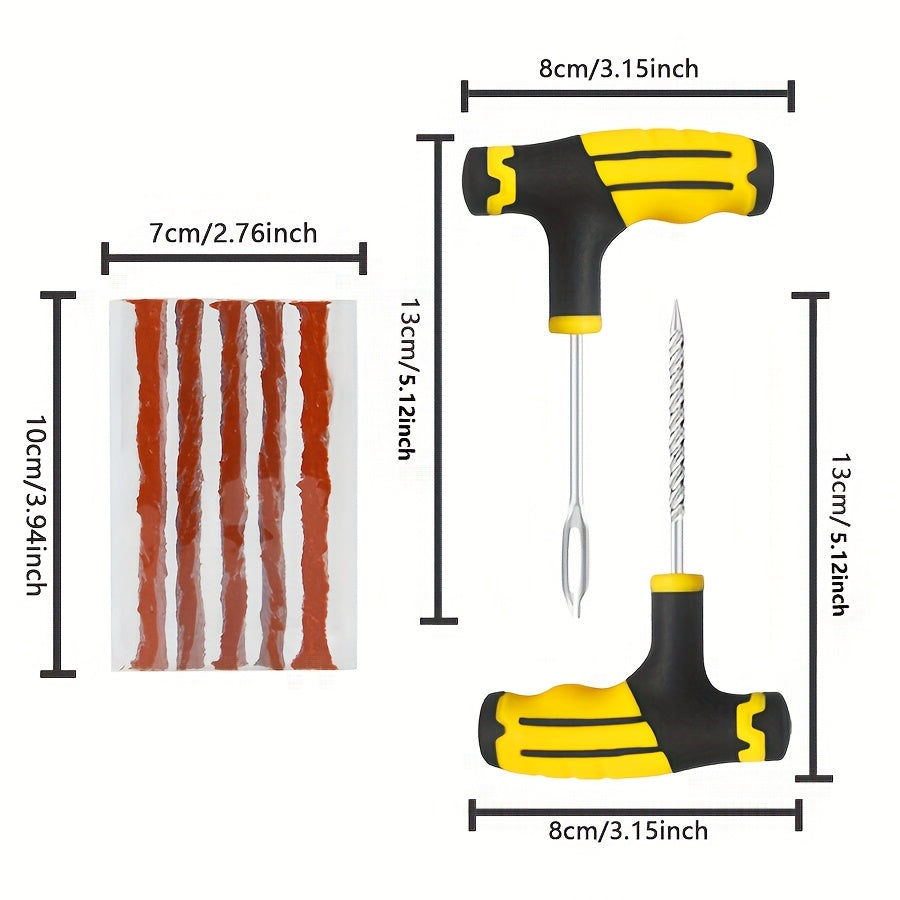 Набор для ремонта автомобильных шин, инструменты для устранения проколов, аварийная латка для шин, 23/42 шт.
