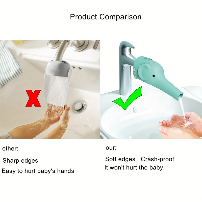 Kids Faucet Extender BPA Free Plastic Toddler Bathroom Sink Handle Extender for Kitchen and Bath
