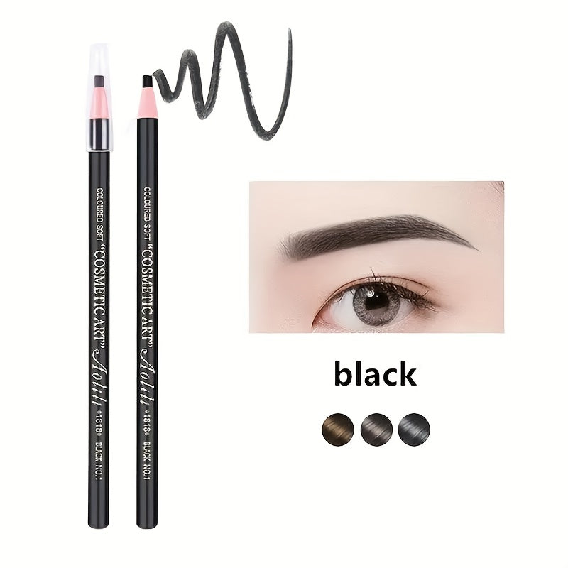 Lápiz de cejas impermeable para mujer con cinta de peeling suave para un aspecto natural