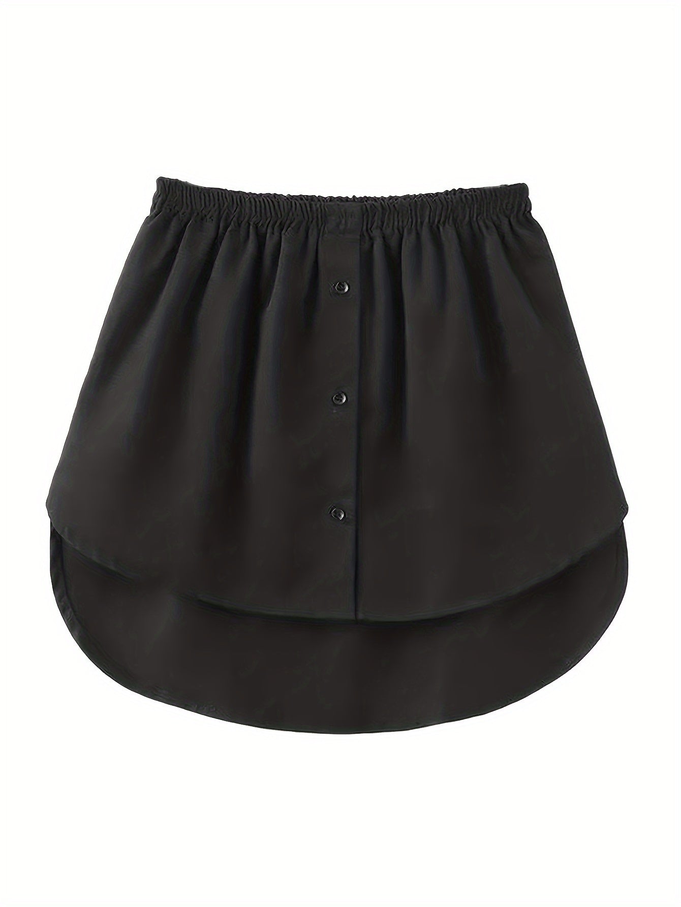 Women's Loose Waist Shirt Skirt With Front and Back Vertical Drop