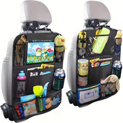 Multi Pocket Car Seat Back Organizer Waterproof Oxford with Tablet Holder