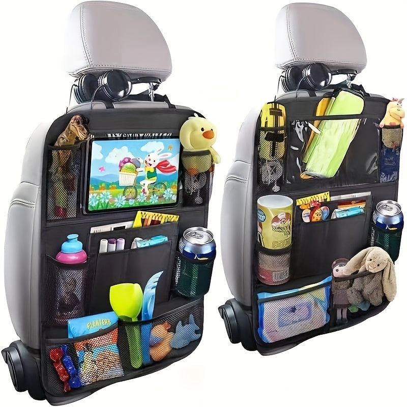Multi Pocket Car Seat Back Organizer Waterproof Oxford with Tablet Holder