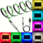 97.54cm USB RGB LED Strip Light Dimmable Color Changing for Bedroom Party Home Decoration