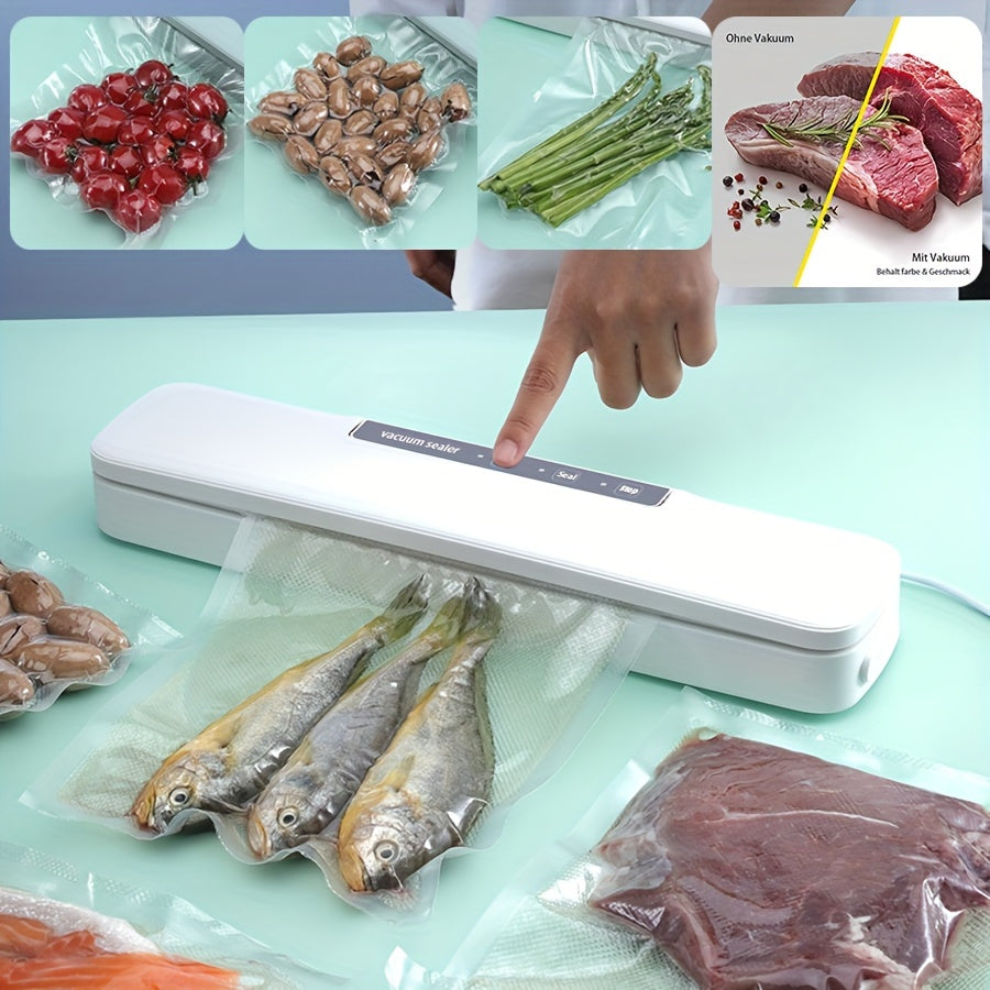 Sellador de vacío automático para el hogar y máquina portátil de frescura para la cocina 10 bolsas
