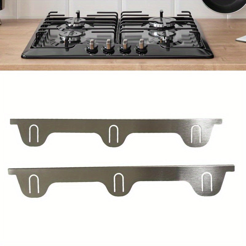 Серебряная накладка на зазор между плитой и столешницей из нержавеющей стали для духовки, заполняющая полосу