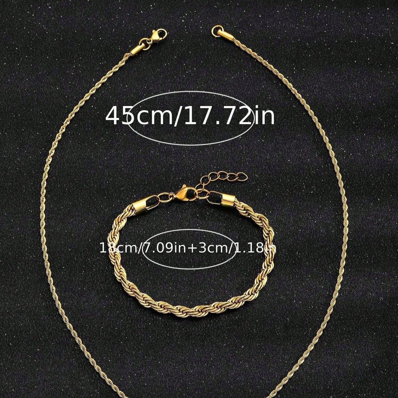 Conjunto de joyería bohemia: collar con colgante cruz y pulsera, plateados en oro de 18K, acero inoxidable hipoalergénico para bodas, fiestas y uso diario