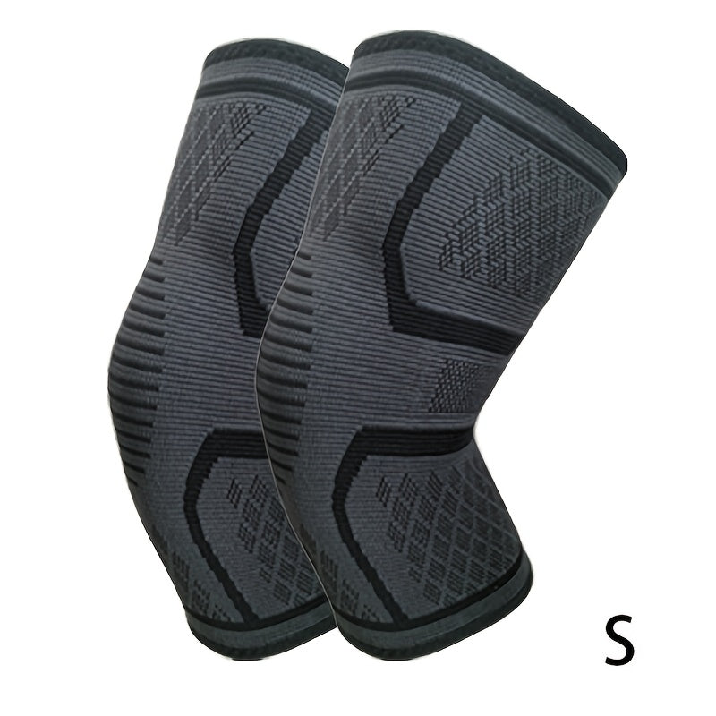 Pack de 2 rodilleras de compresión para correr, ciclismo, levantamiento de pesas, soporte, múltiples colores