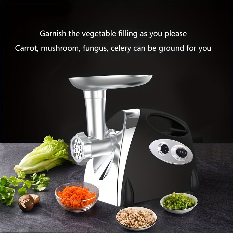 Electric meat grinder stainless steel 3 grinding plates sausage stuffer accessories EU plug