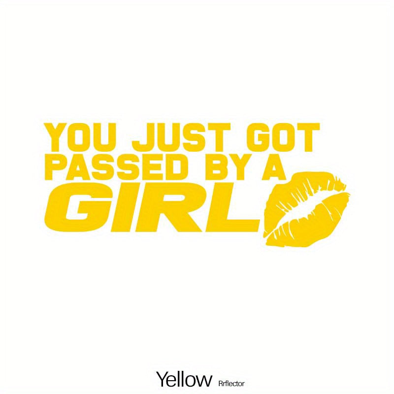 Girl Glitter Red Lip Print Car Sticker Waterproof Vinyl Decal