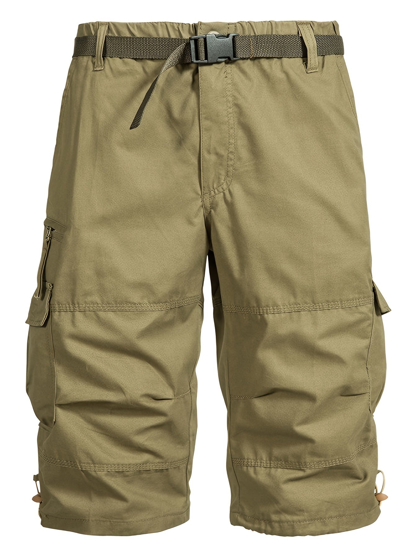 Men's Cotton Cargo Shorts for Hiking Cycling Summer Casual Loose Fit