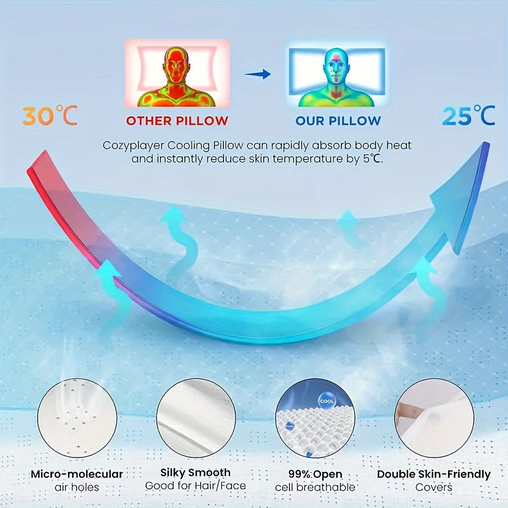 Butterfly-Shaped Neck Pillow Orthopedic Cooling Memory Foam Contoured Support Grey