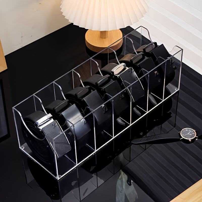 Прозрачный акриловый многоотверстный органайзер для ремней для мужчин и женщин, хранения украшений, часов, аксессуаров для волос