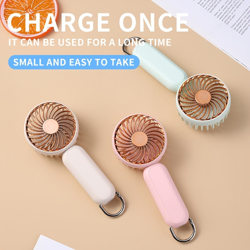 Mini Portable Handheld Fan USB Rechargeable Personal Fan for Travel Camping