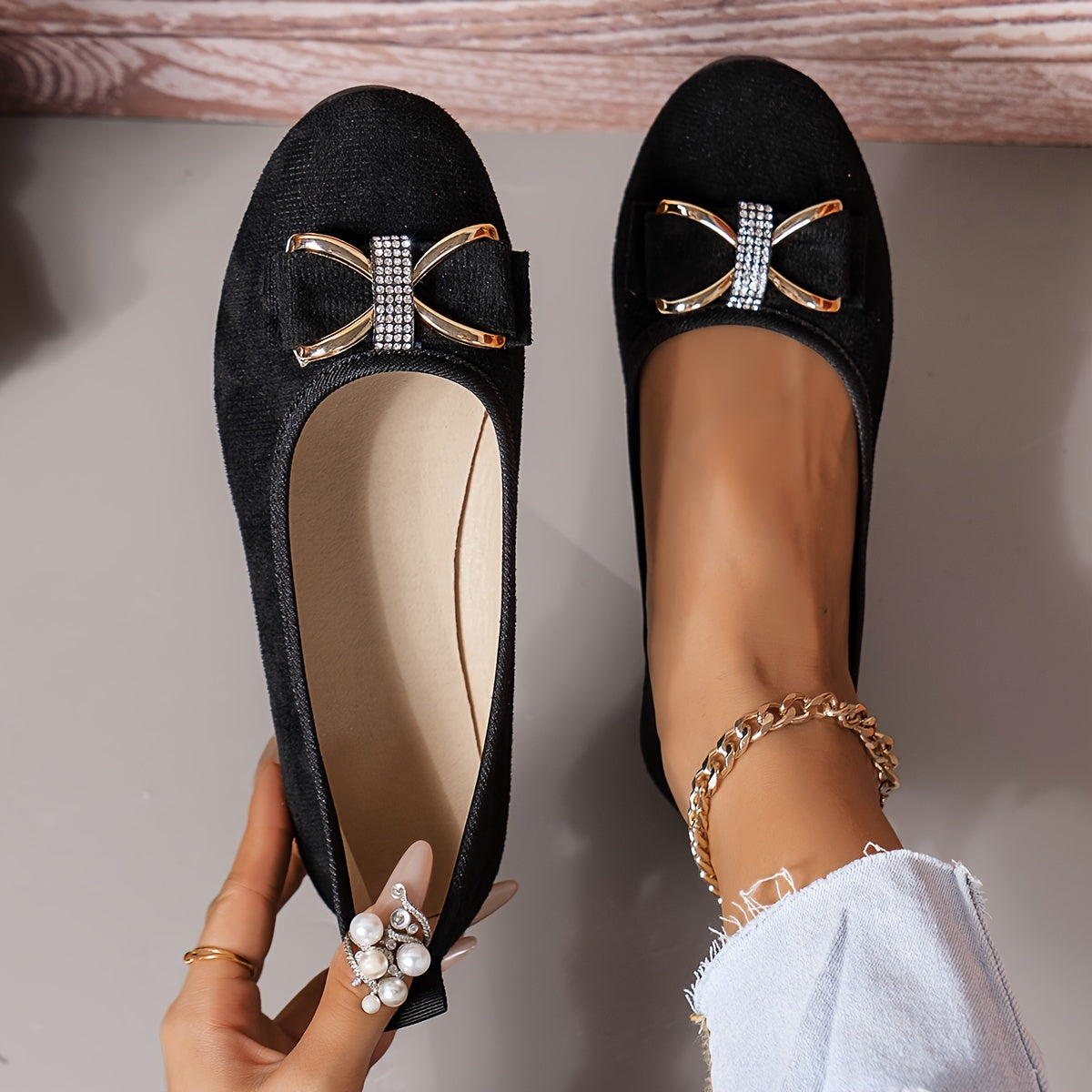 Zapatillas slip-on para mujer con forro de pelo sintético, plantilla transpirable y suela de goma