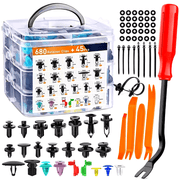 725 Pieces Auto Fastener Clips Car Body Push Retainer Rivet Kit for Bumper Door Trim