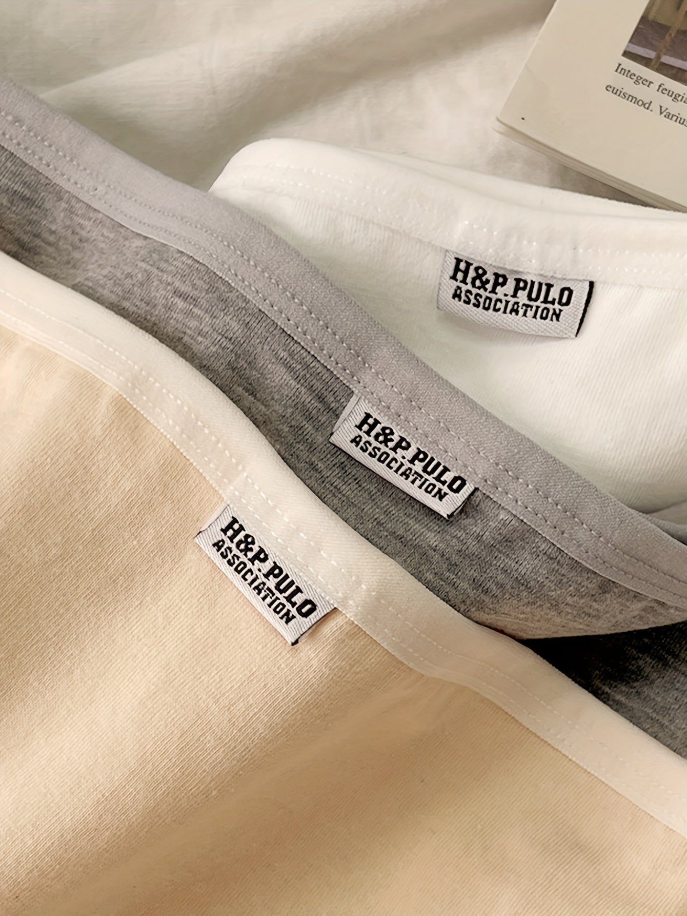 Women's Hipster Panties Set 5 Pieces Cotton Spandex Low-Rise Solid Colors