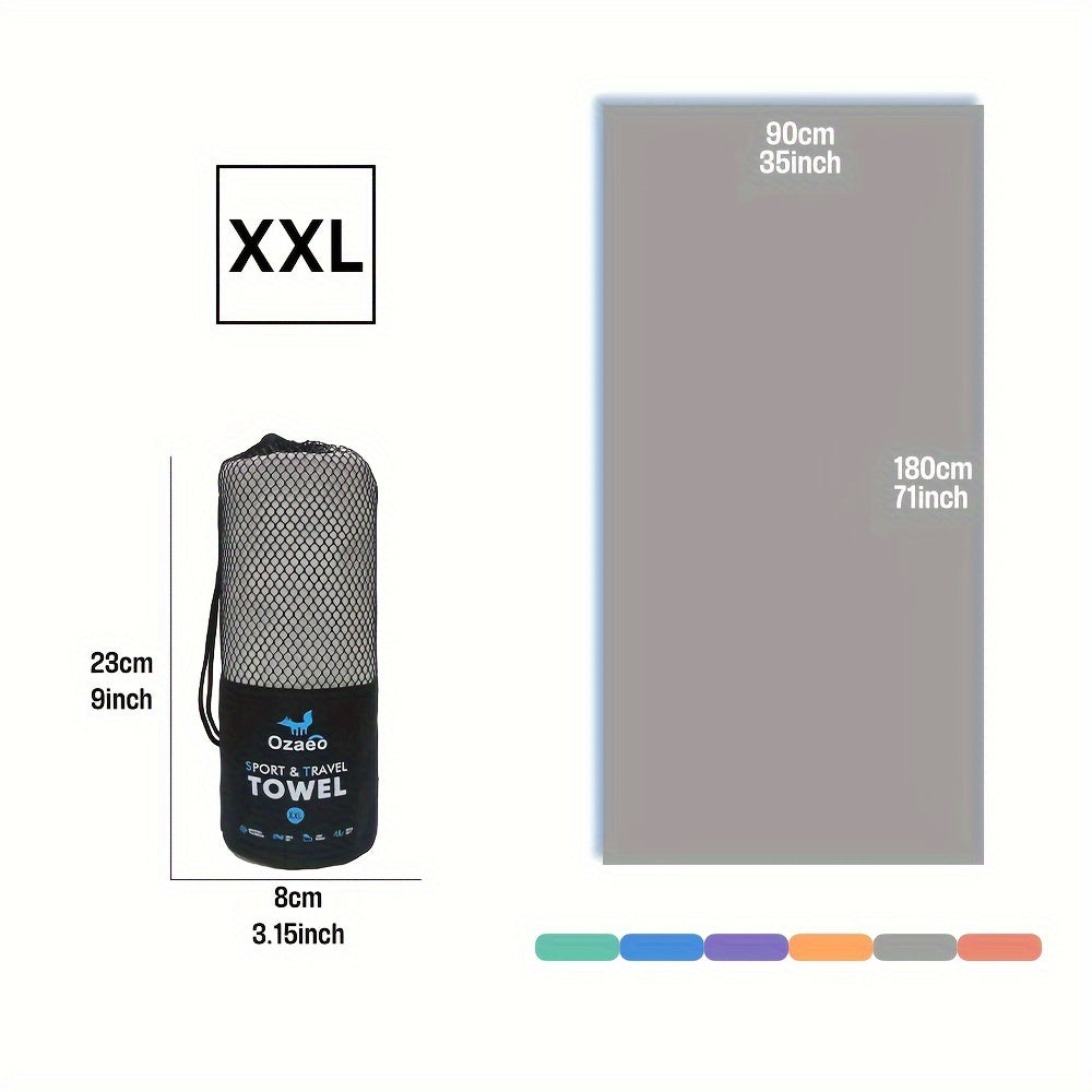 Microfiber Travel Towel Quick Dry Lightweight Sports Beach Hiking Yoga Golf Pickleball