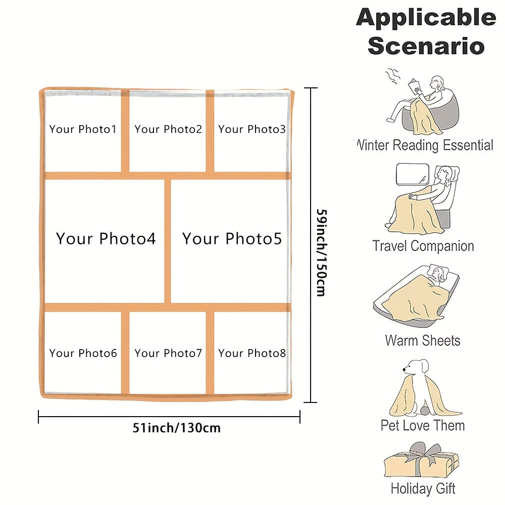 Индивидуальное фланелевое одеяло с фотографией, мягкое теплое одеяло с памятью для пар, семей, дивана, кровати, кемпинга