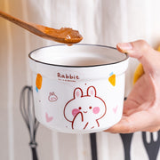 Steamed Egg Bowl with Lid Small Stew Pot for Household Stews and Desserts