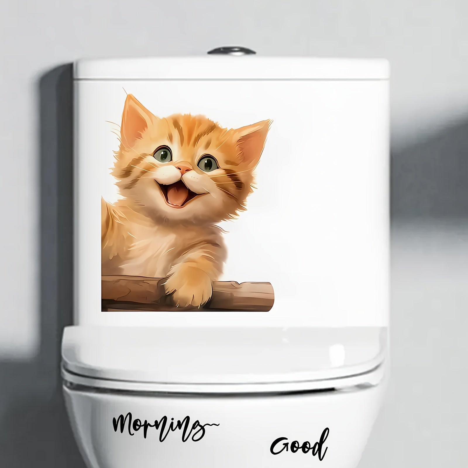 Eclectic Cat Window Sticker Self-Adhesive PVC Reusable Decorative Decal