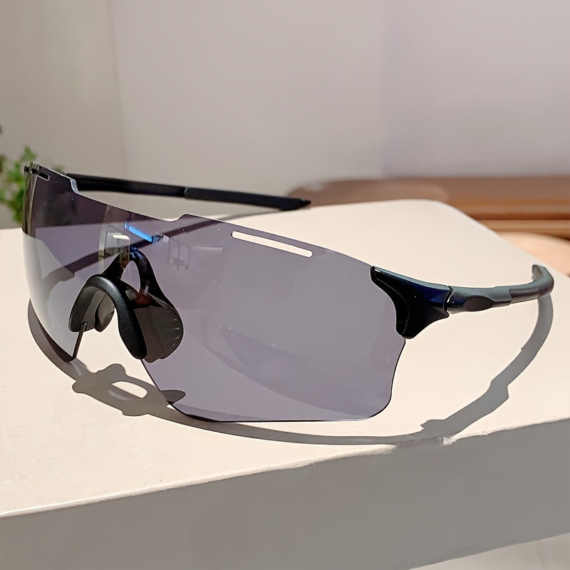Women's Rimless Fashion Glasses with Integrated Lenses for Cycling and Outdoor Use