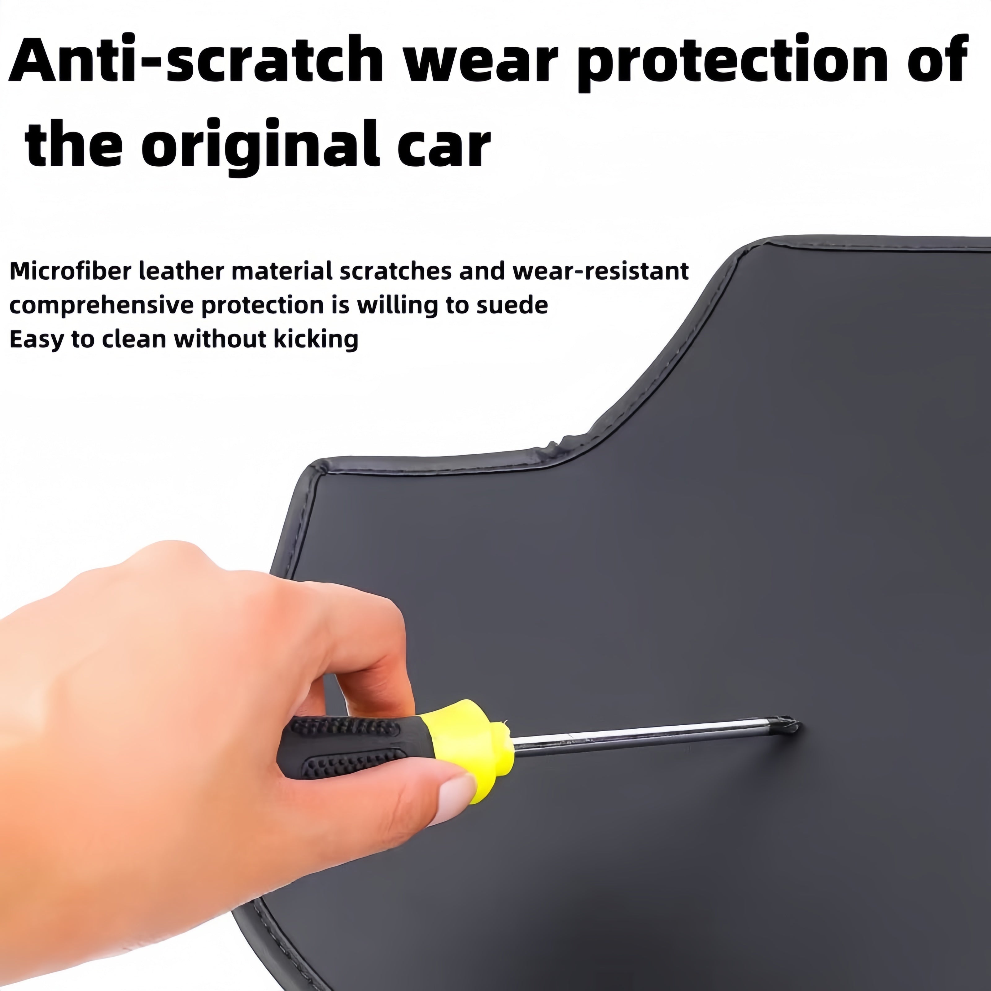 Center Control Kick-Proof Pads Velvet Interior Trim Accessories for Tesla Model 3 Model Y